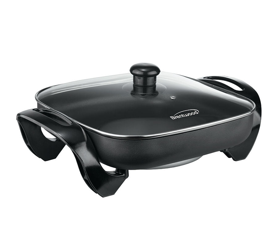 12" Non-Stick Electric Skillet with Glass Lid