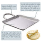 8.5" Stainless Steel Flat Square Fry Pan Comal