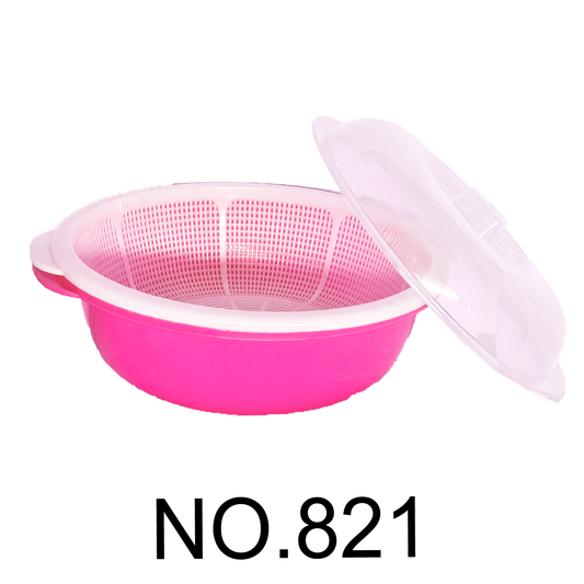 3L Pink Mixing Bowl w/ Lid