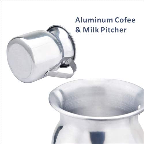 2 QT Aluminum Hot Cocoa Pot, Hot Drinks Pitcher