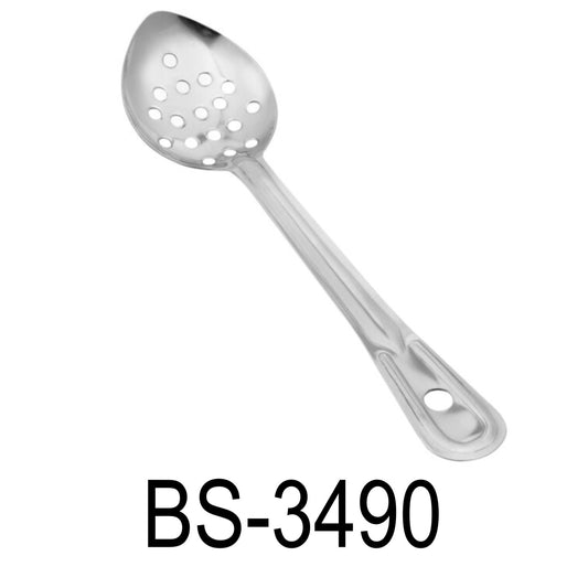 18" Stainless Steel Perforated Basting Spoon