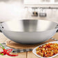 60cm Stainless Steel Double Short Handles Wok Pan