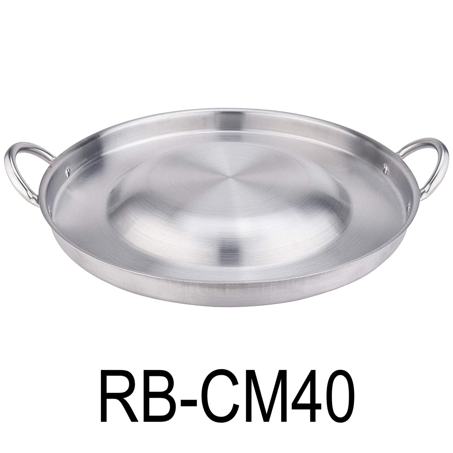 40cm Heavy Duty Stainless Steel Convex Comal