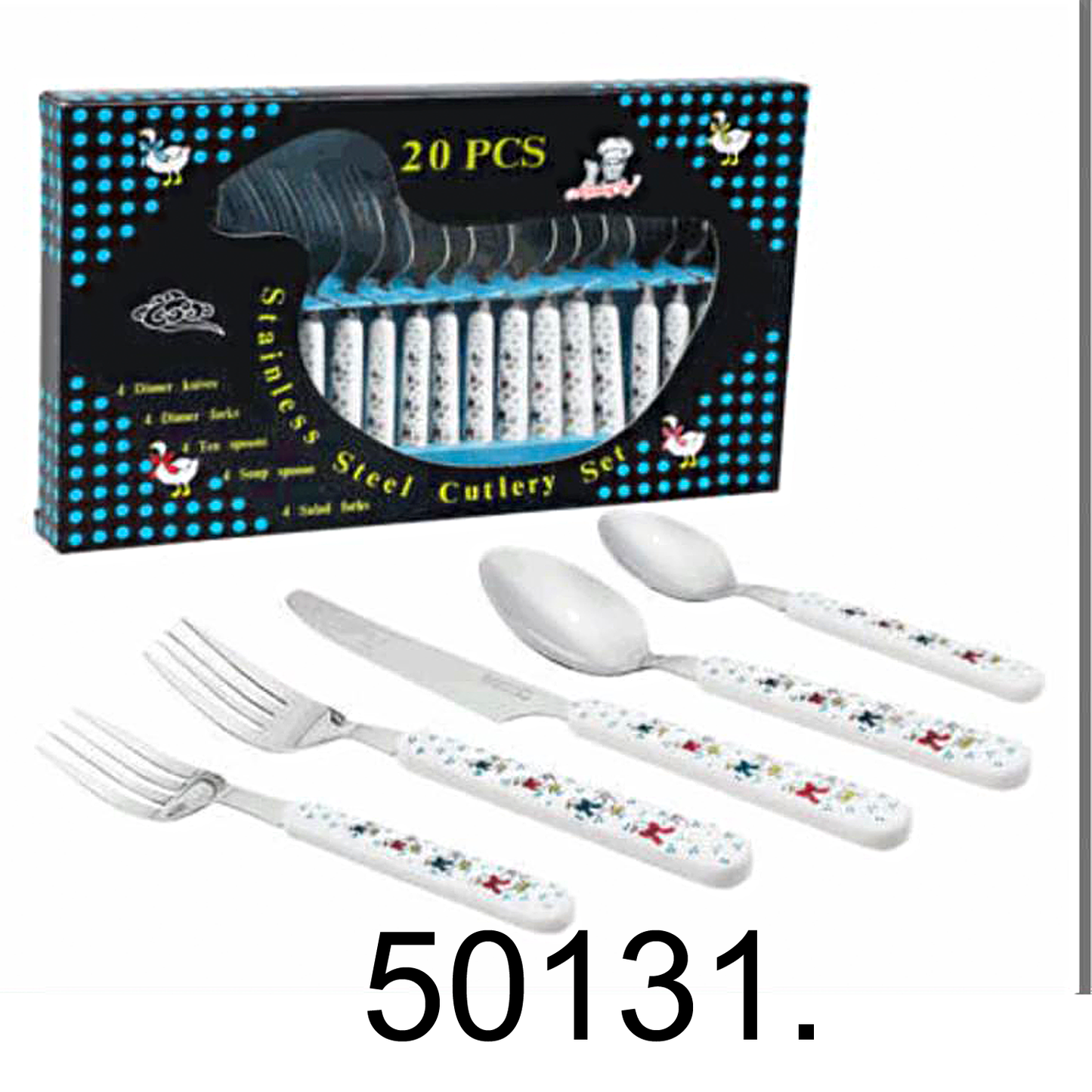 20 Pcs Stainless Steel Cutlery Set.