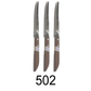 3 PC Kiwi Stainless Steel Kitchen Knife - 502