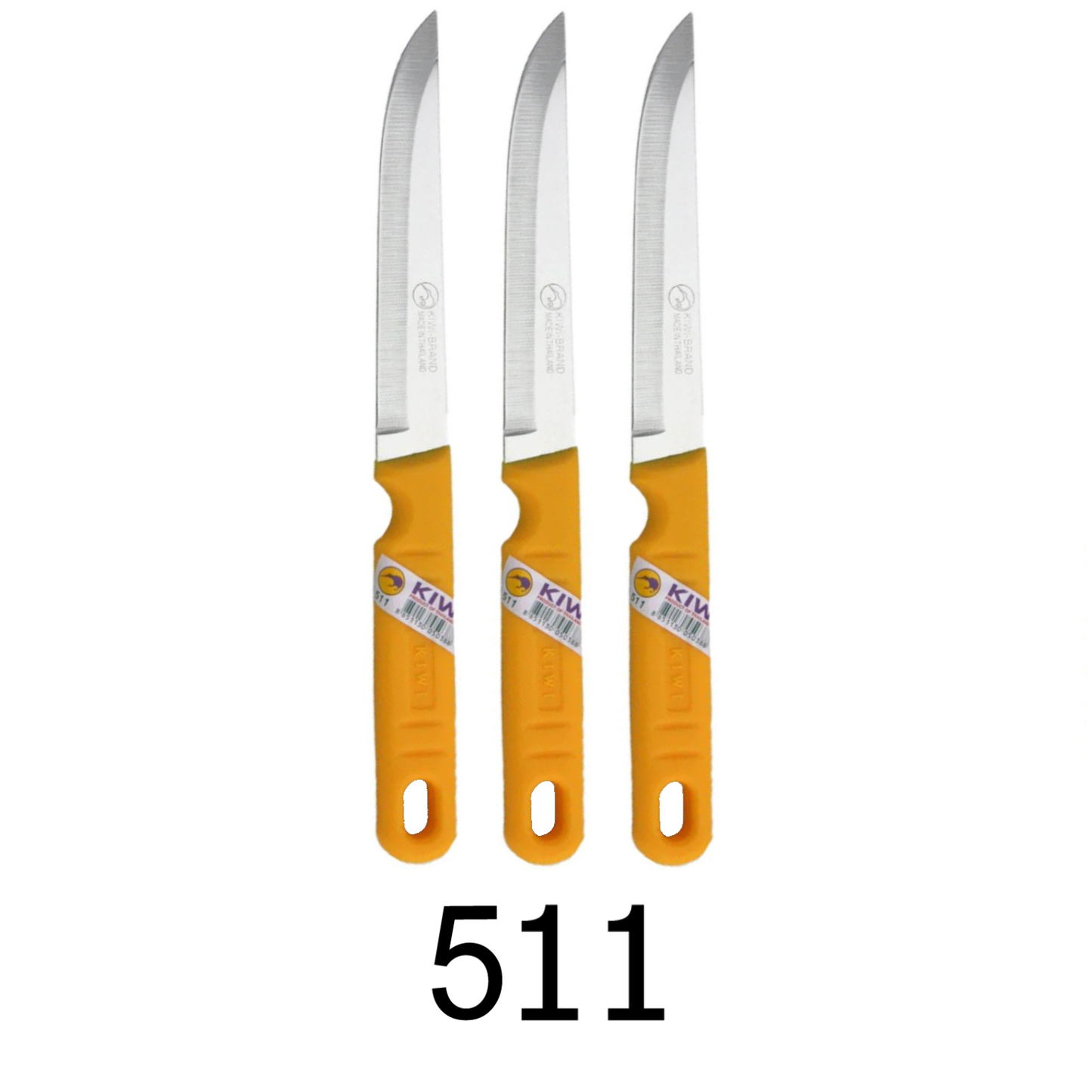 3 PC Kiwi Stainless Steel Kitchen Knife - 511