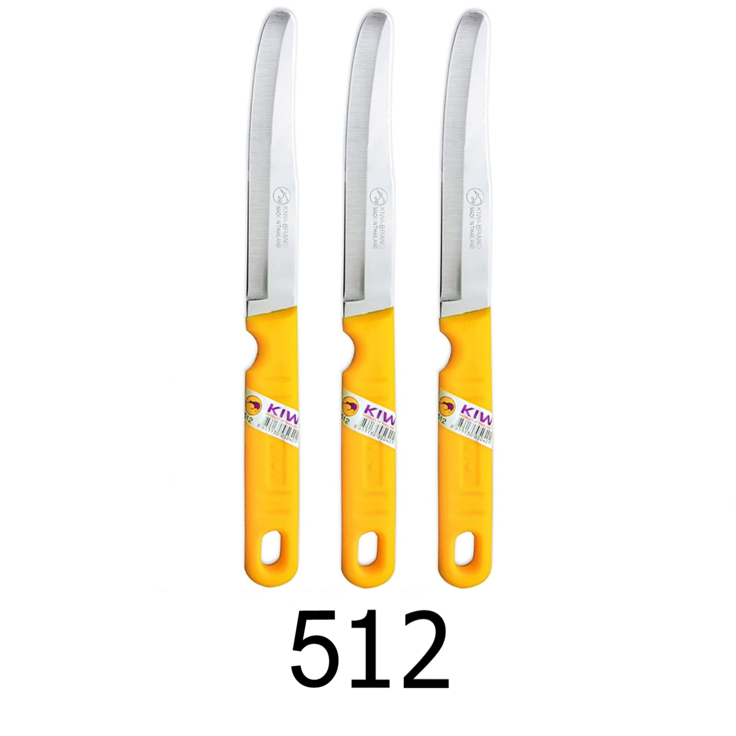 3 PC Kiwi Stainless Steel Kitchen Knife - 512