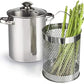 4 QT Stainless Steel Asparagus Steamer Pot