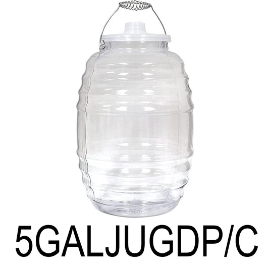 5 GAL Plastic Jug Water Dispenser with Handle & Lid