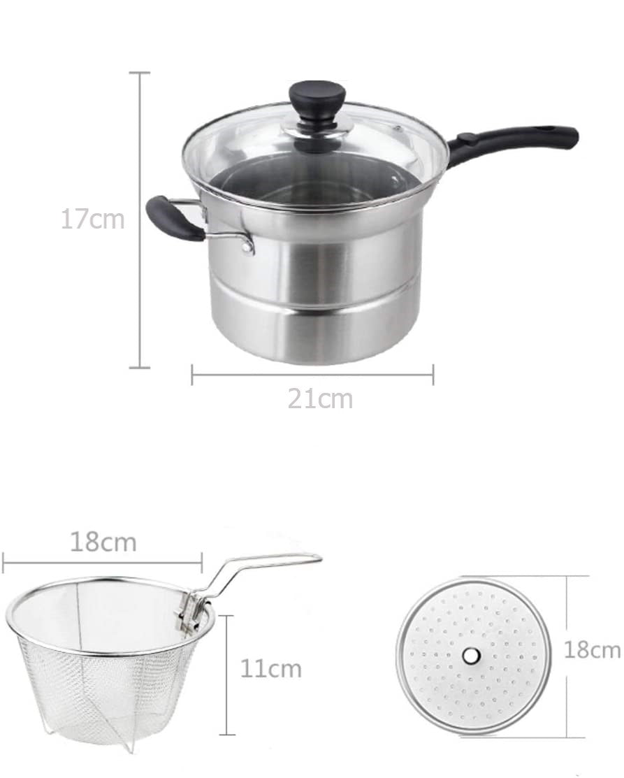 3 in 1 Stainless Steel Multiuse Deep Fryer