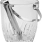 Glass Ice Bucket With Metal Tong & Handle