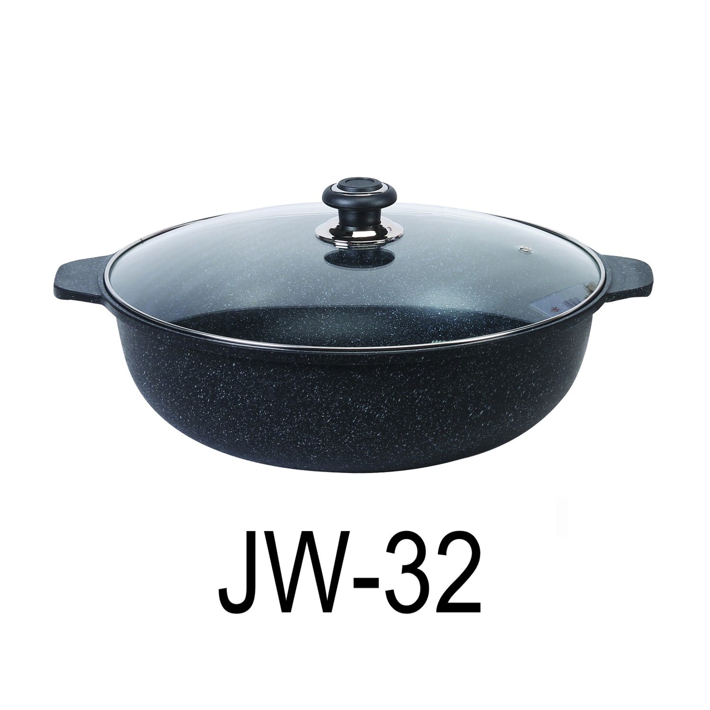 32cm Marble Stone Coating Jumbo Wok Pan