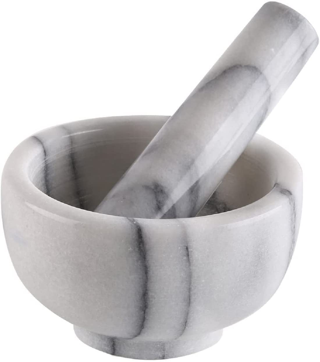 2.5" White Marble Mortar and Pestle