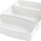 4 PC Gibson Stoneware Tidbit Dish Set with Metal Rack