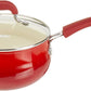 3 QT Red Oster Non Stick Saucepan