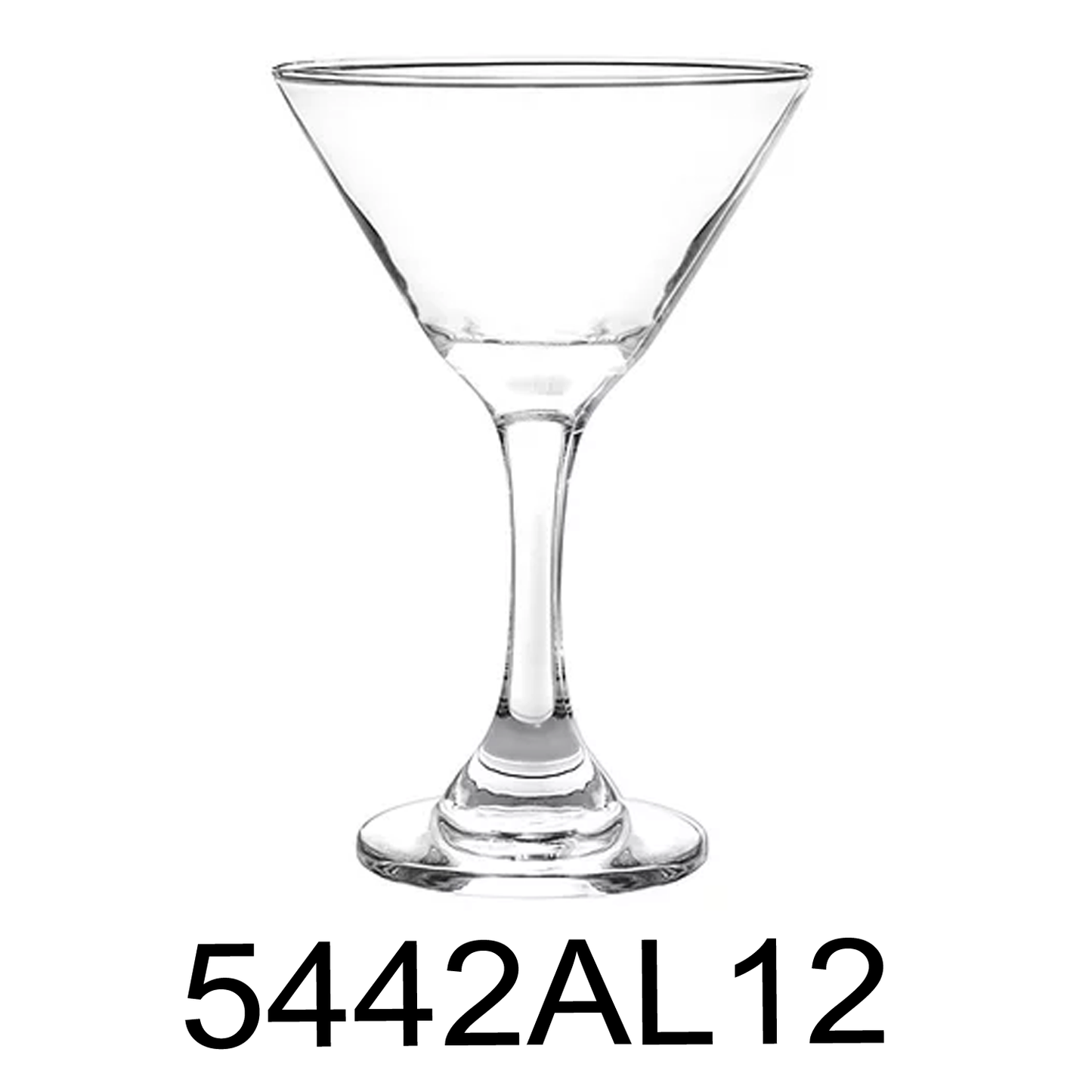 6 PC 9 Oz Cristar Martini Goblet Glasses