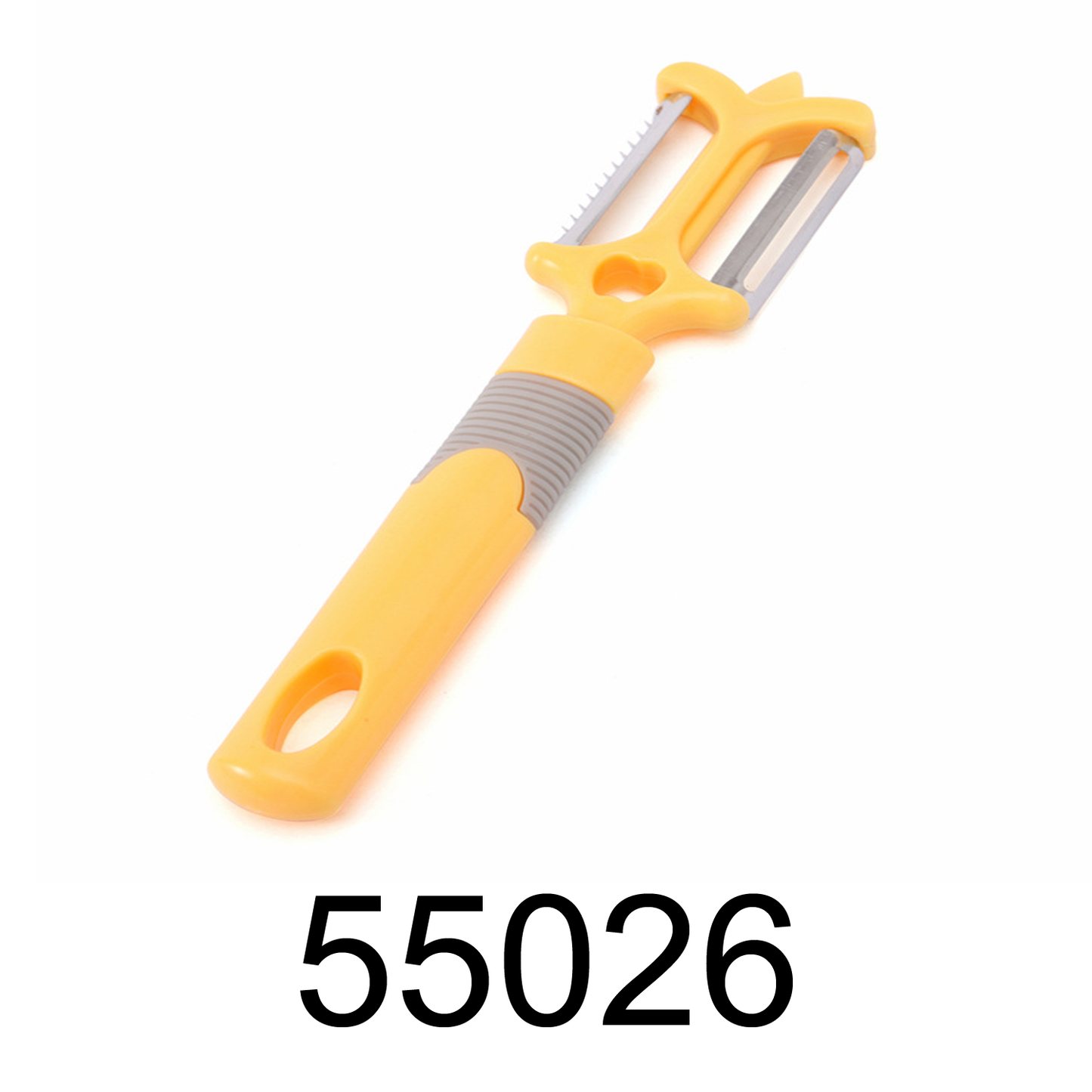 Yellow Double-sided Peeler For Apple, Carrot, Cucumber