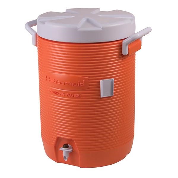 3 PC Orange Water Cooler Set - White Lid