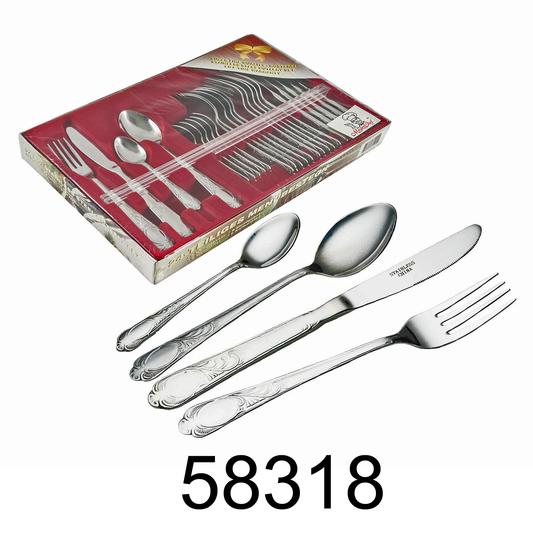 24 PC Stainless Steel Flatware Set