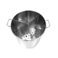 84 QT Tamales Stock Pot With Steamer & Divider