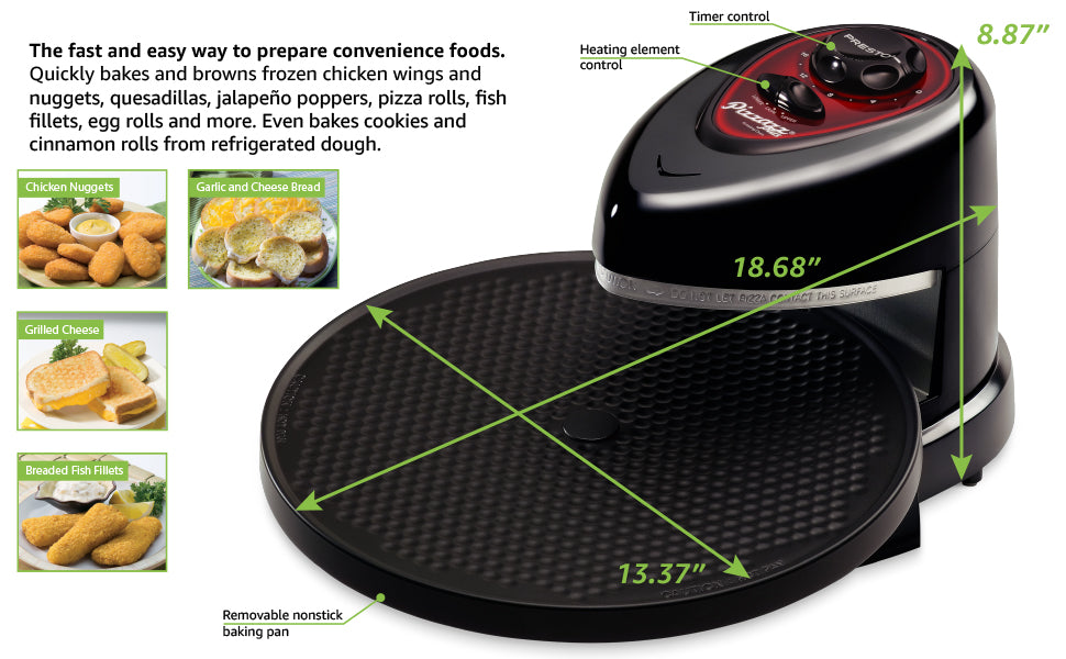 Presto Pizzazz Plus Rotating Pizza Oven