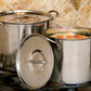 3 PC Medium Size Stainless Steel Tamales Stockpot With Steamer Rack