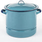 34 QT Enamel Steamer Pot With Lid & Trivet