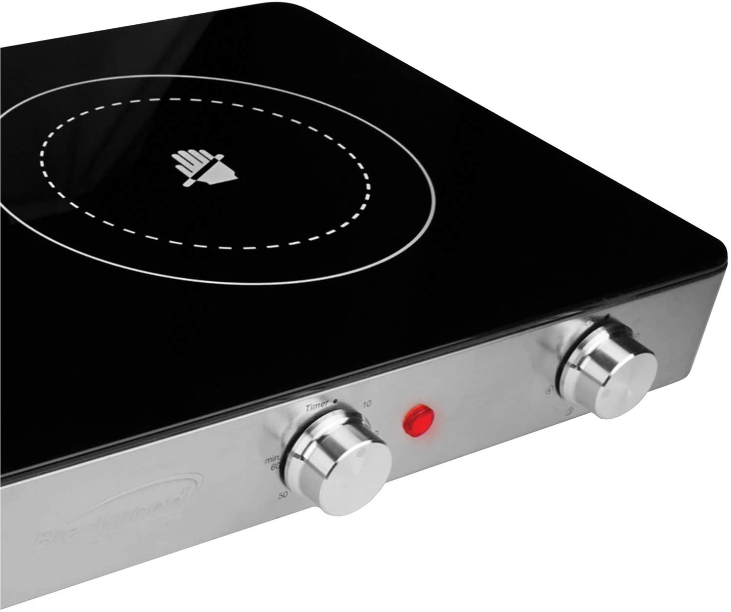 Double Infrared Electric Countertop Burner With Timer