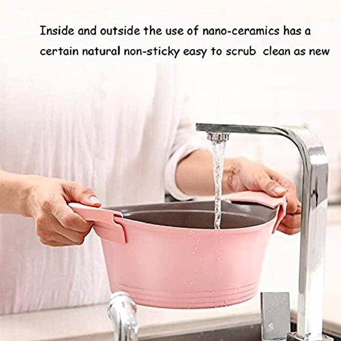 24cm Pink Ceramic Casserole