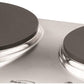 Brentwood Silver Electric Countertop Double Burners Hotplate