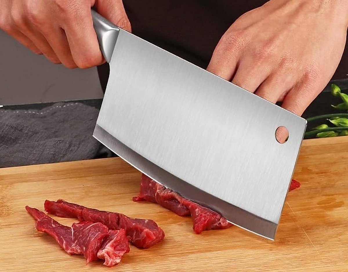 Meat & Boning Cleaver Knife With Stainless Steel Handle