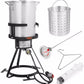 30 QT Barton 95528-V Stove Turkey Bundle Set 6PC 30QT, Silver