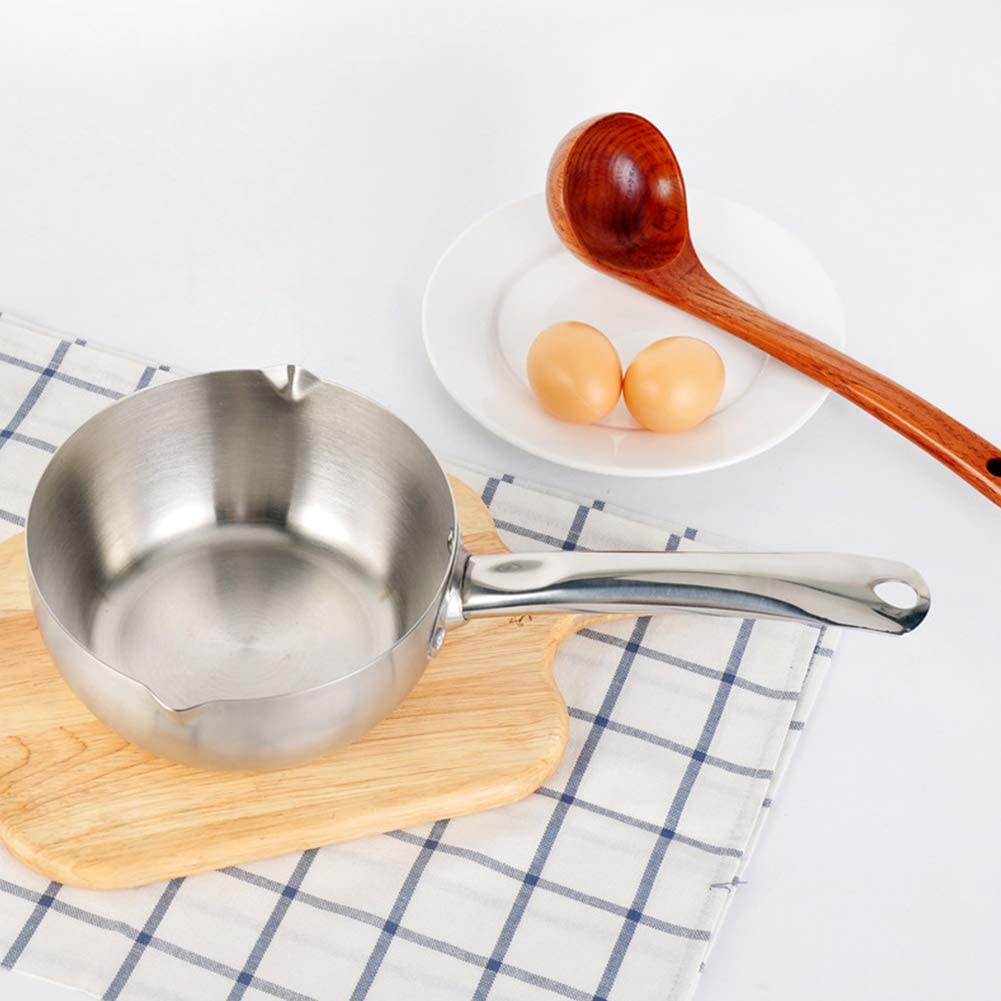20cm Non-Stick Flat Bottom Saucepan With 2 Spouts (1 PC)