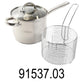4 PC Stainless Steel Deep Fryer With Basket