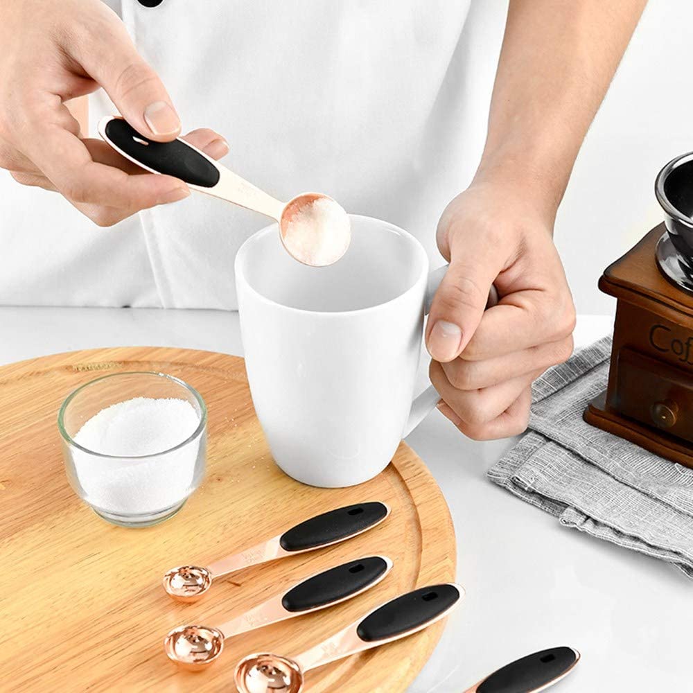 5 PC Rose Gold Measuring Spoon