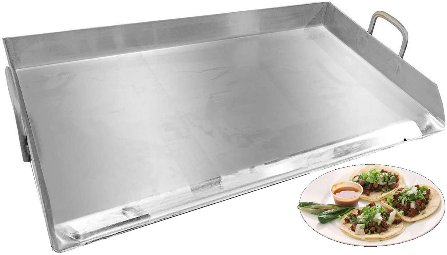 90x56cm Stainless Steel Taco Pan - Plancha