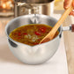 220ml Stainless Steel Small Sauce Pot with Dual Pour Spout