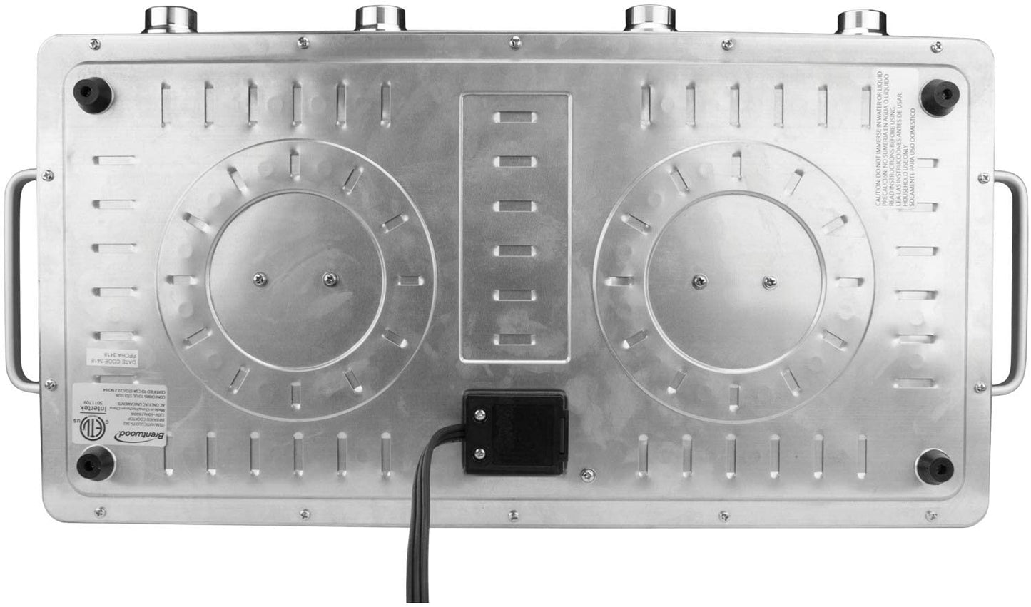 Double Infrared Electric Countertop Burner With Timer