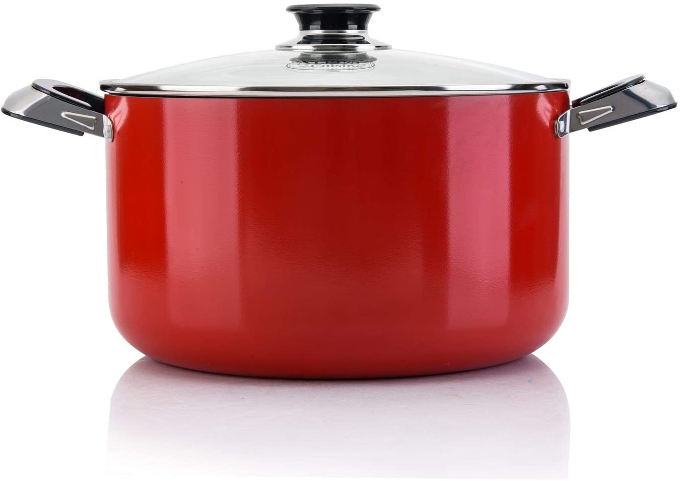 16 PC Red Non-stick Aluminum Cookware Set