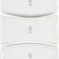 4 PC Gibson Stoneware Tidbit Dish Set with Metal Rack