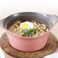 28cm Pink Ceramic Casserole
