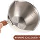 220ml Stainless Steel Small Sauce Pot with Dual Pour Spout