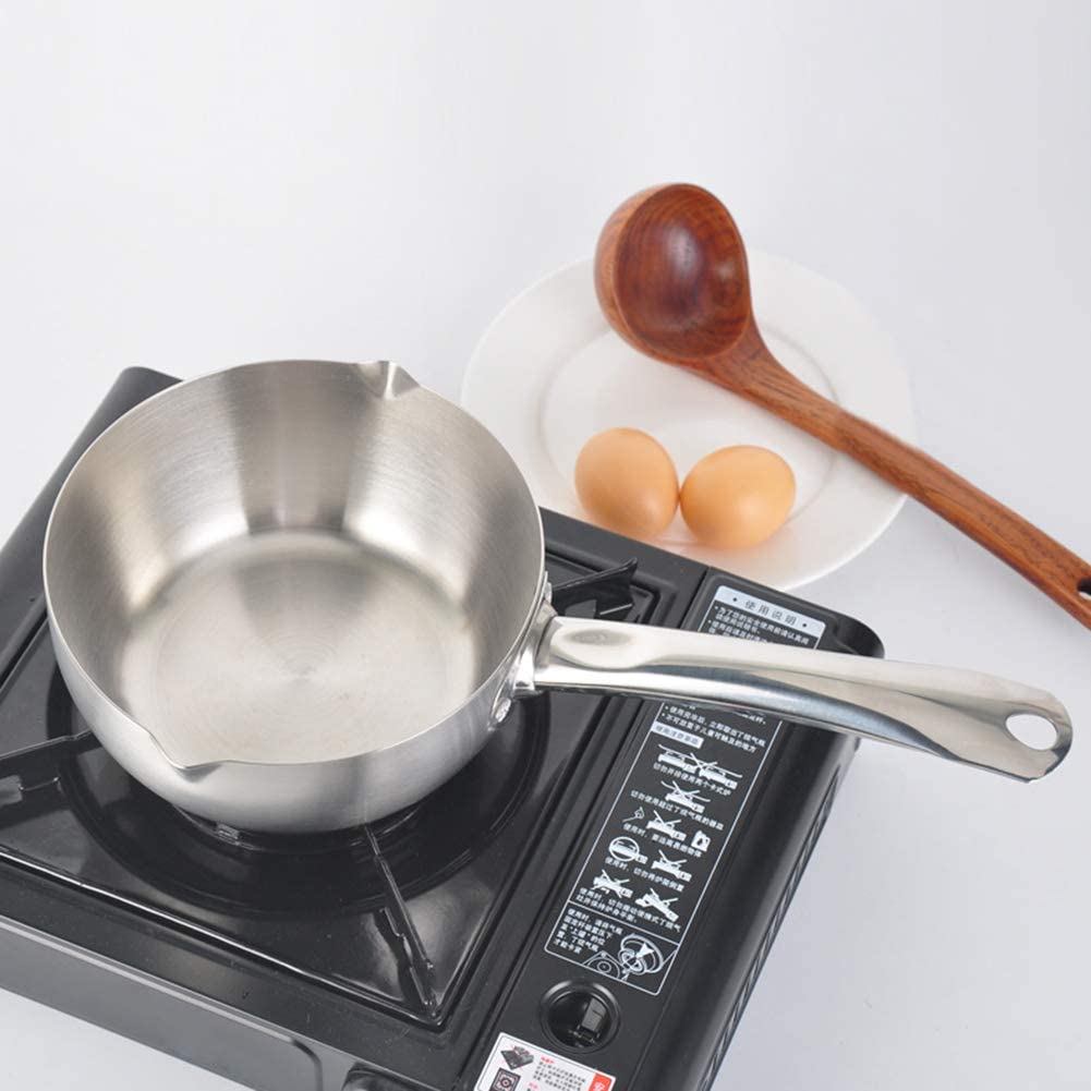 18cm Non-Stick Flat Bottom Saucepan With 2 Spouts (1 PC)