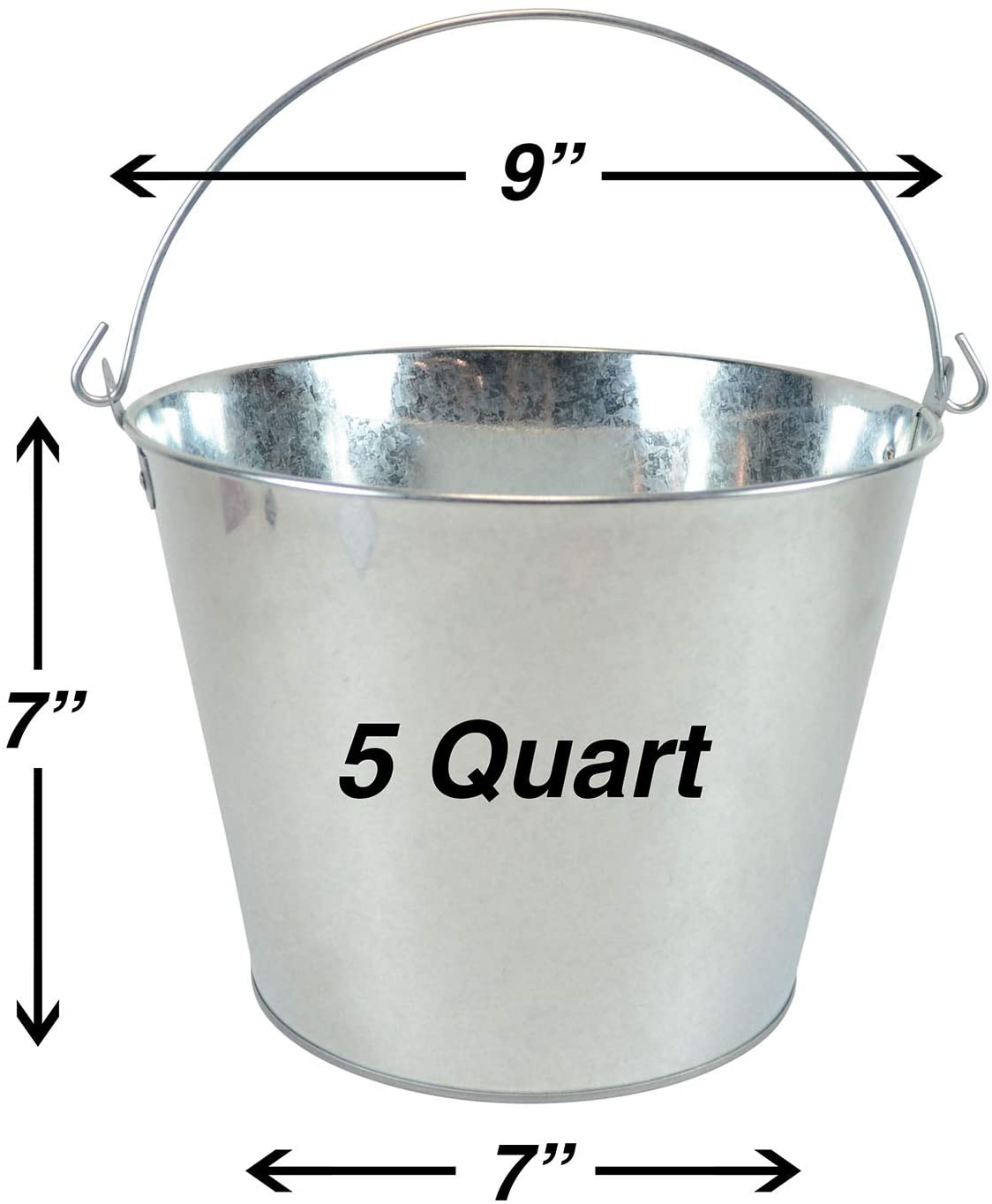 5 QT Galvanized Pail Beer Bucket