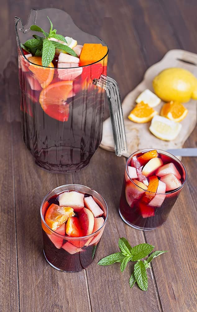 3 Pack Clear Water Pitcher Beverage Dispenser
