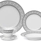 20 PC Greek Design Silver Dinner Set