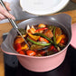 28cm Pink Ceramic Casserole