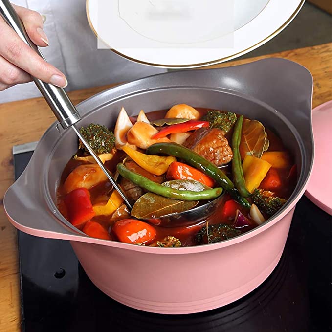 28cm Pink Ceramic Casserole