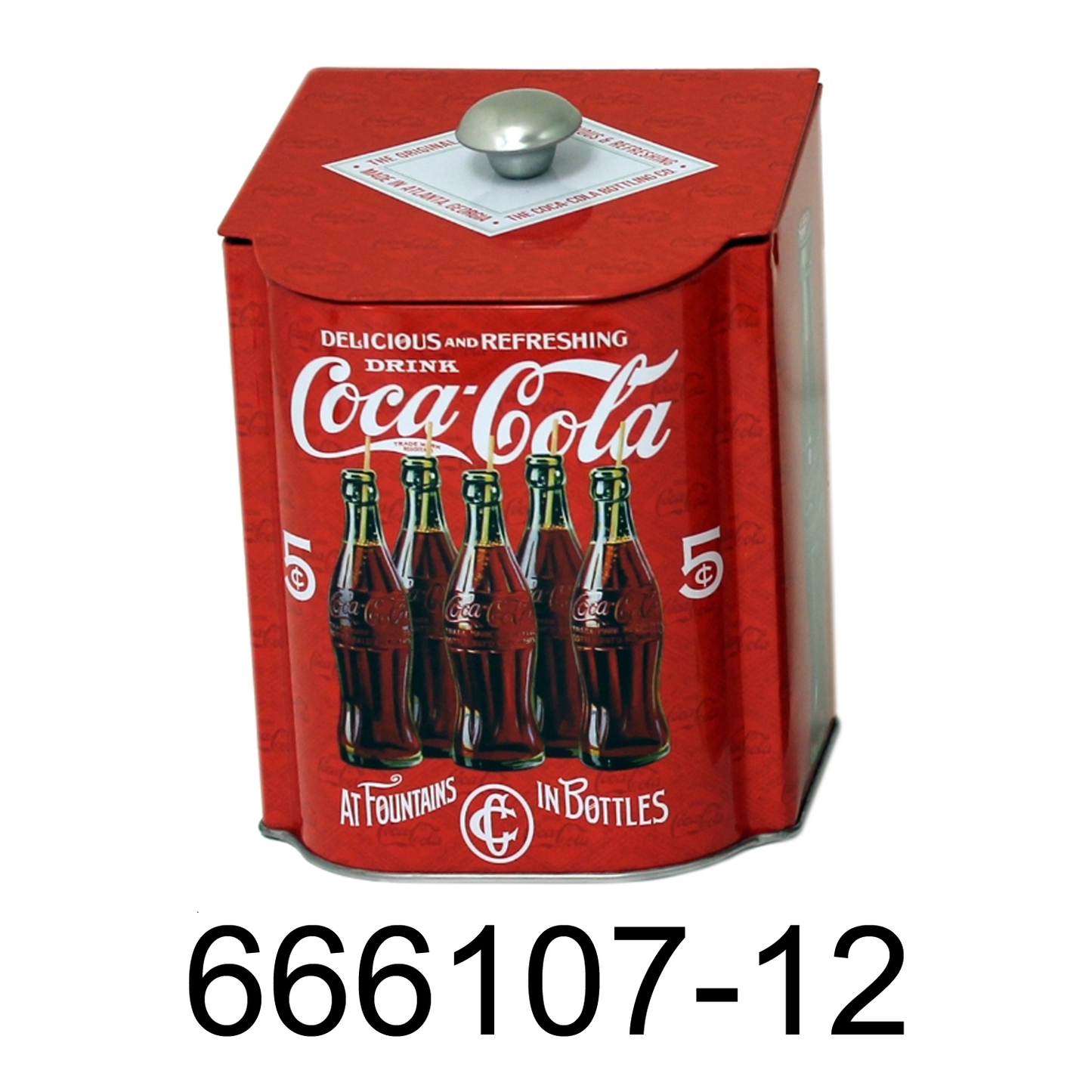 Coca Cola Slope Lid Tea Caddy