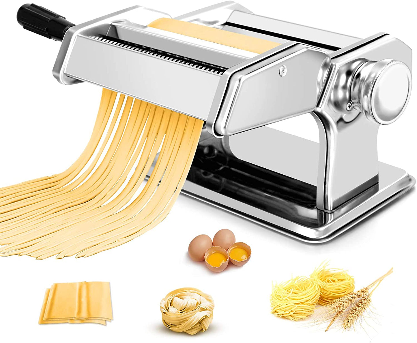 Manual Pasta, Spaghetti, Fettuccini Maker Machines